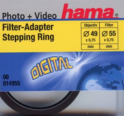 Bague de conversion 49mm(obj) >55mm (filtre)