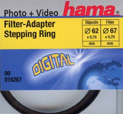 Bague de conversion 62mm(obj) >67mm (filtre)